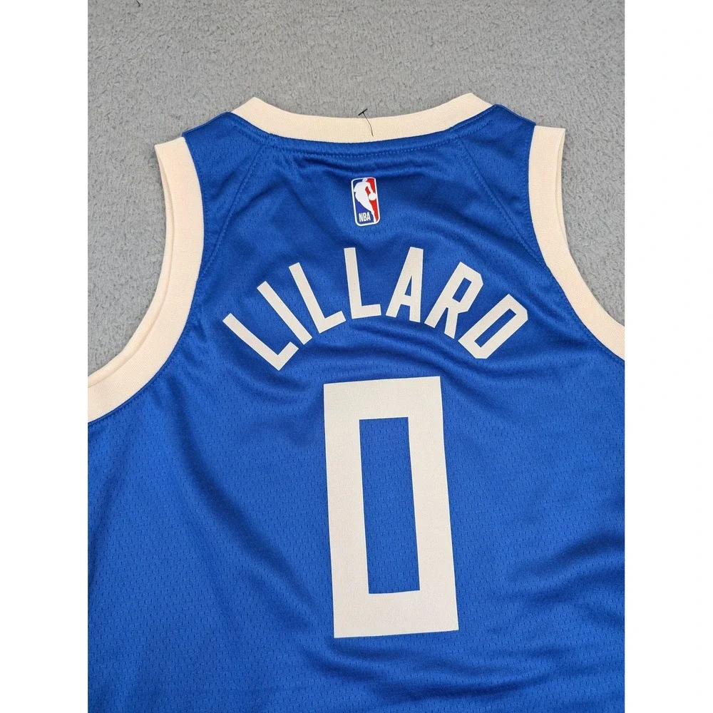 Nike Milwaukee Bucks Jersey Youth‎ Medium 10/12 NBA Damian Lillard Swingman New